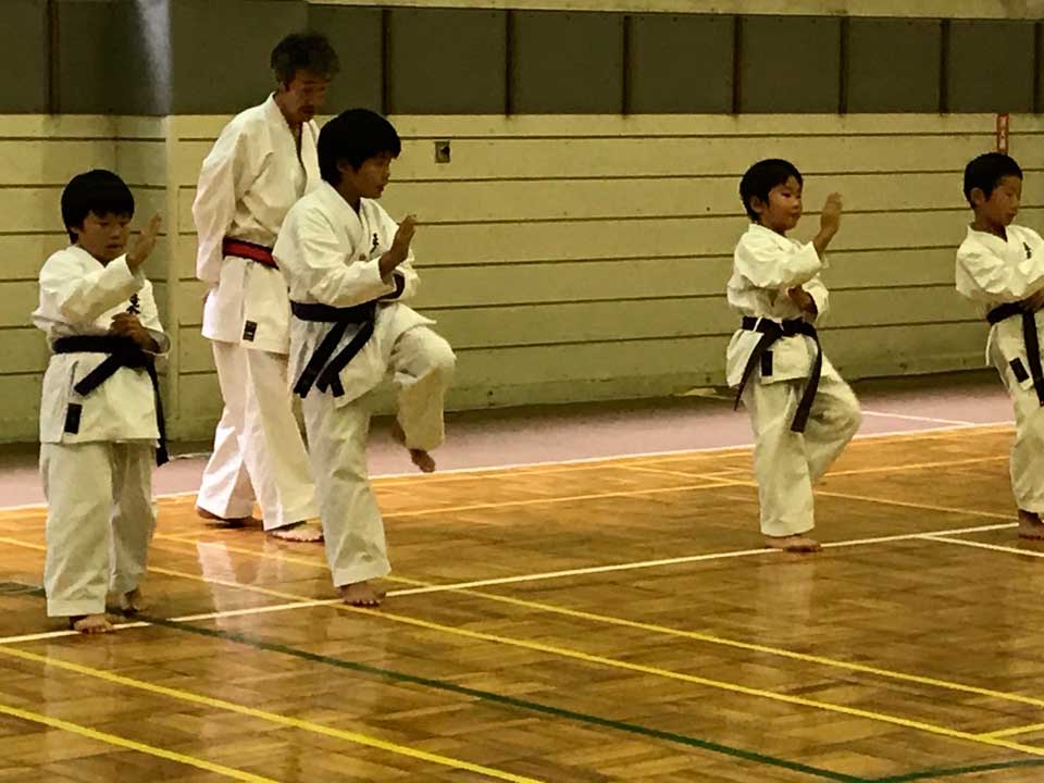 正竜会2016年夏合宿の道場での様子