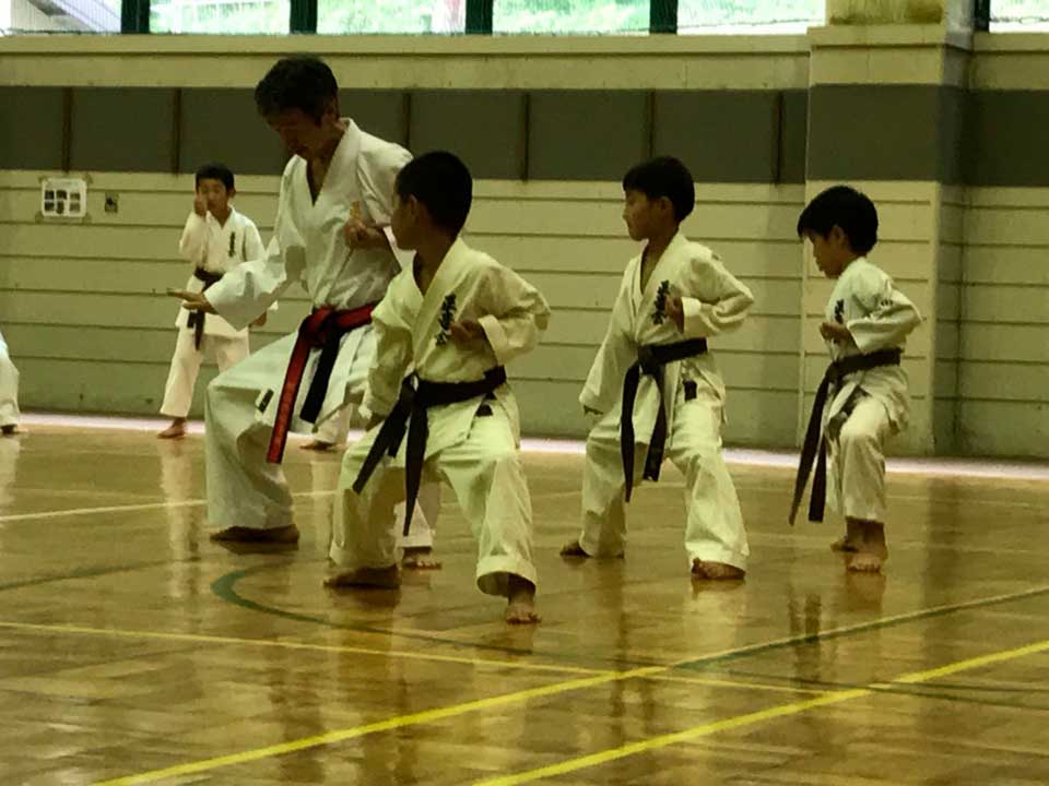 正竜会2016年夏合宿の道場での様子