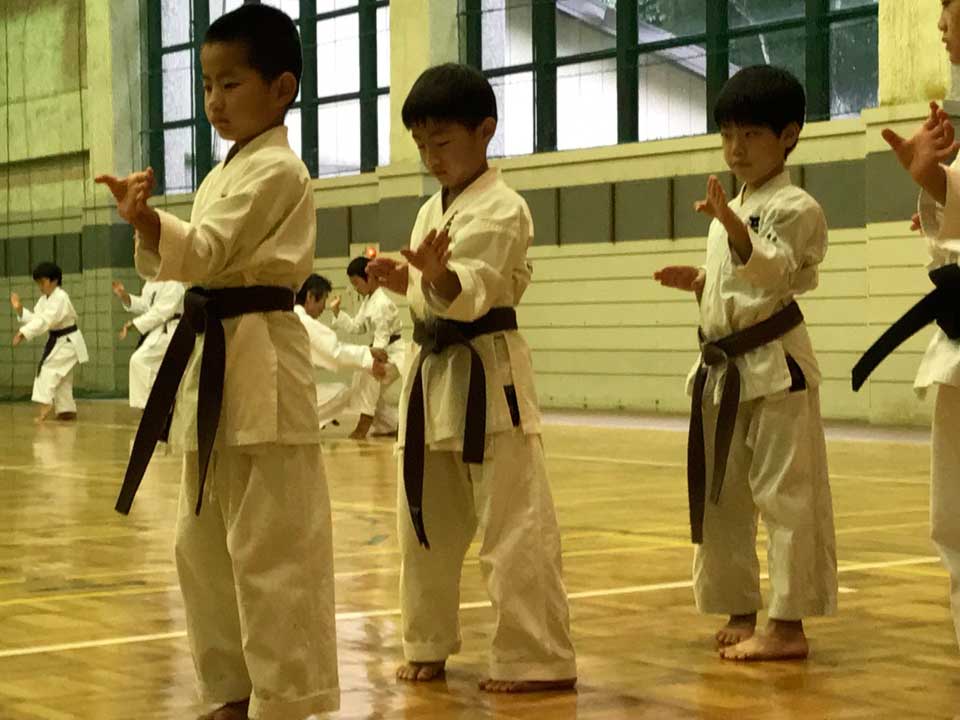 正竜会2016年夏合宿の道場での様子