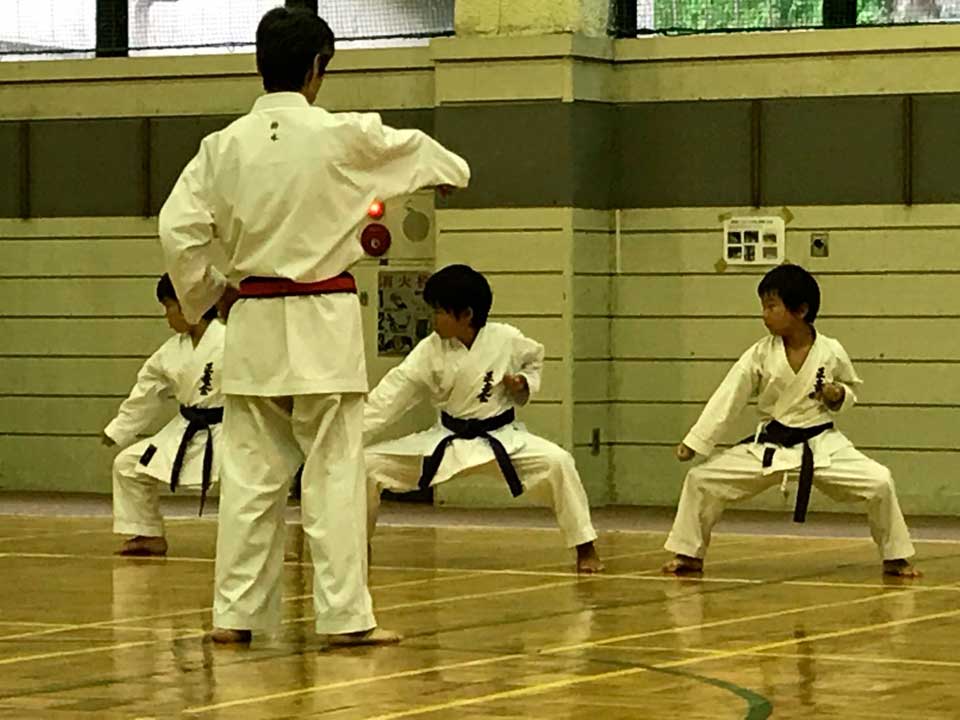 正竜会2016年夏合宿の道場での様子