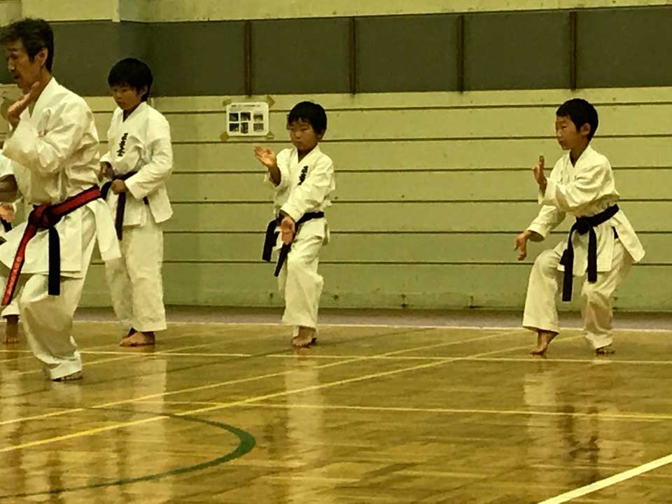正竜会2016年夏合宿の道場での様子