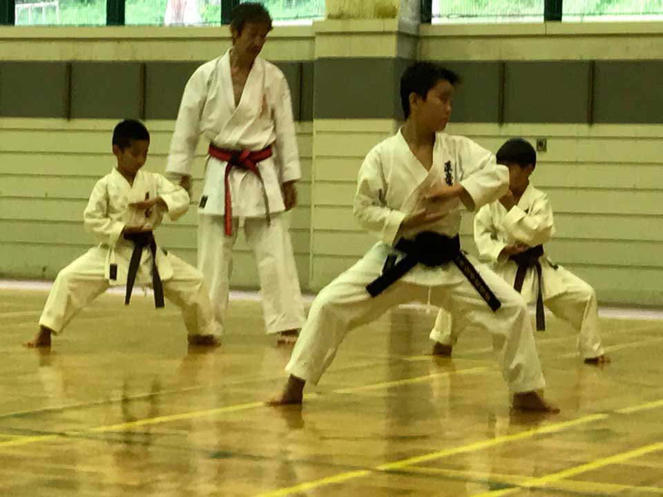 正竜会2016年夏合宿の道場での様子