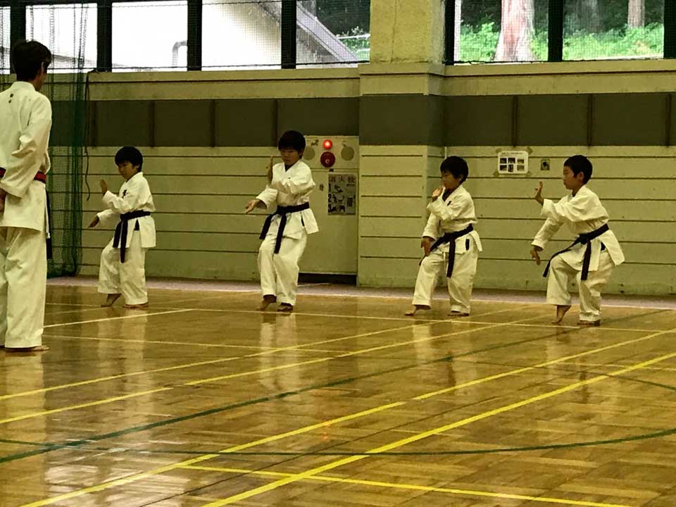 正竜会2016年夏合宿の道場での様子