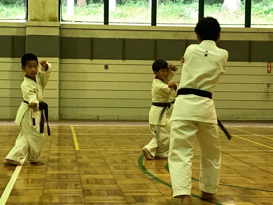 正竜会2016年夏合宿の道場での様子