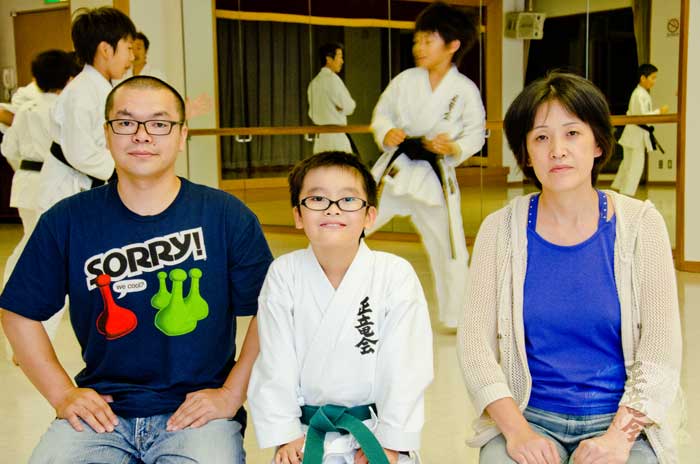 正竜会2015年夏合宿レポートを書いてくれた三枝くんとご両親