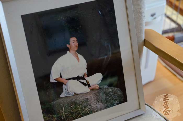 空手道場正竜会鈴木館長香取神宮にて