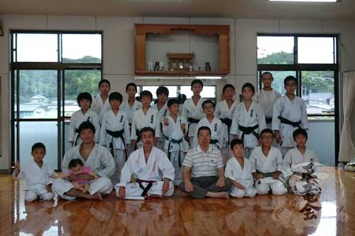 正竜会2015年夏合宿の道場での様子