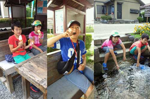 正竜会2015年夏合宿冷えたきゅうりは最高の様子