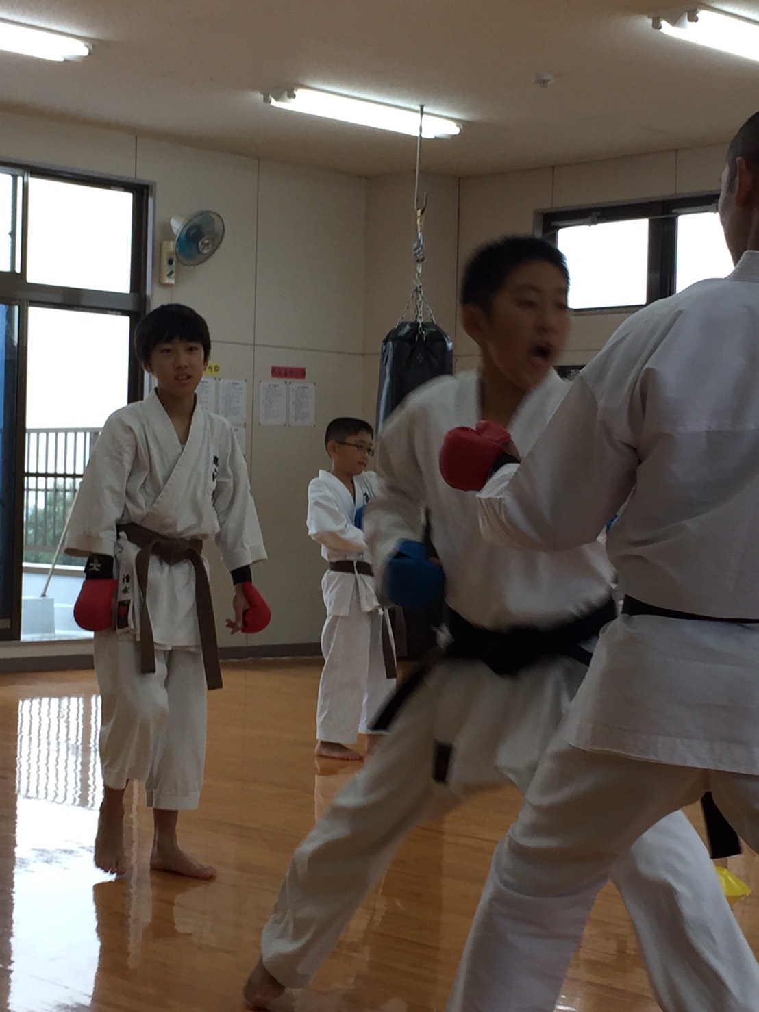 正竜会2016年夏合宿の道場での様子