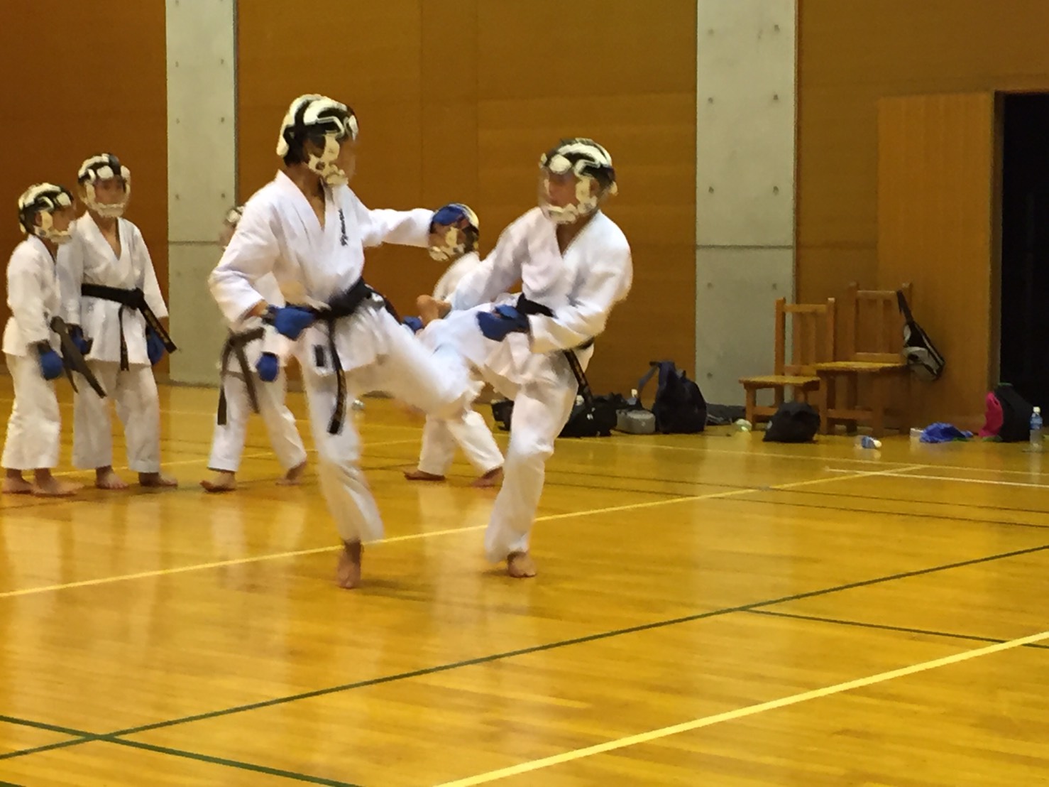 正竜会2016年夏合宿ロープウエイの様子