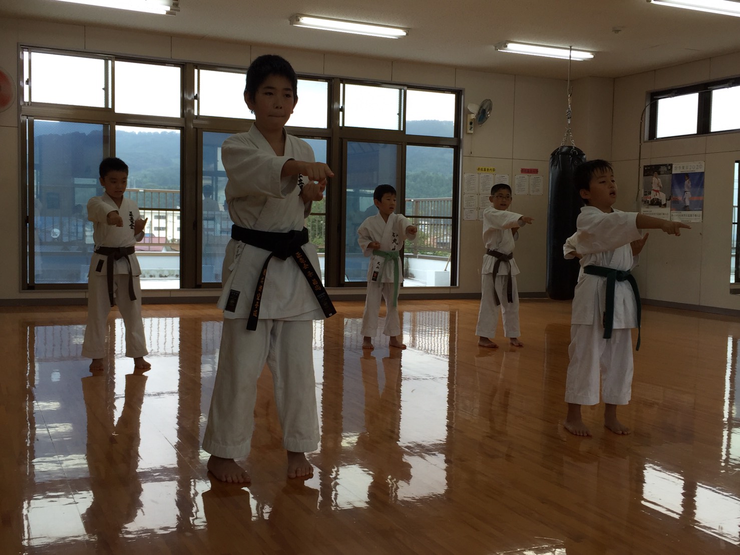 正竜会2016年夏合宿の道場での様子