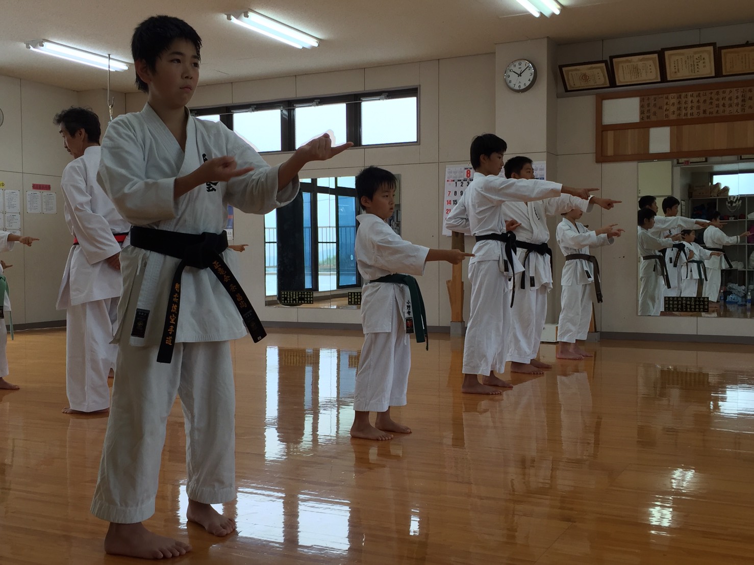 正竜会2016年夏合宿練習の様子