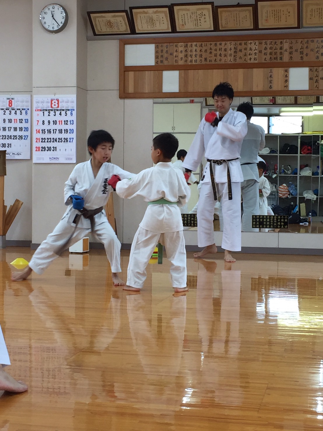 正竜会2016年夏合宿の道場での様子