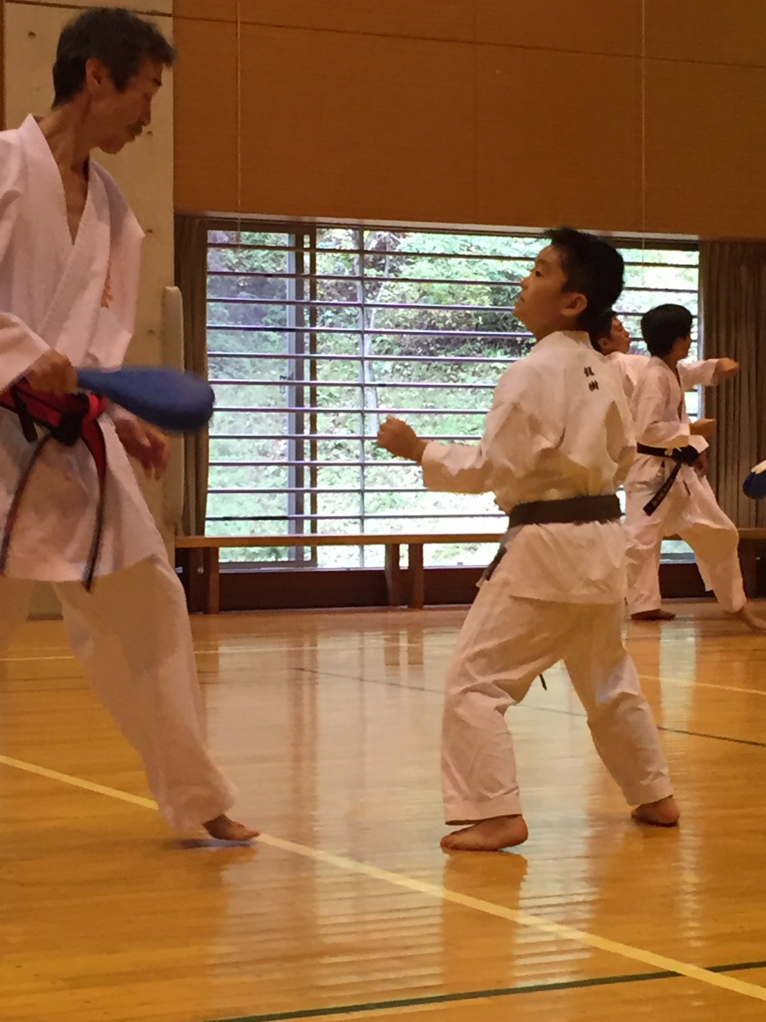 正竜会2016年夏合宿ロープウエイの様子